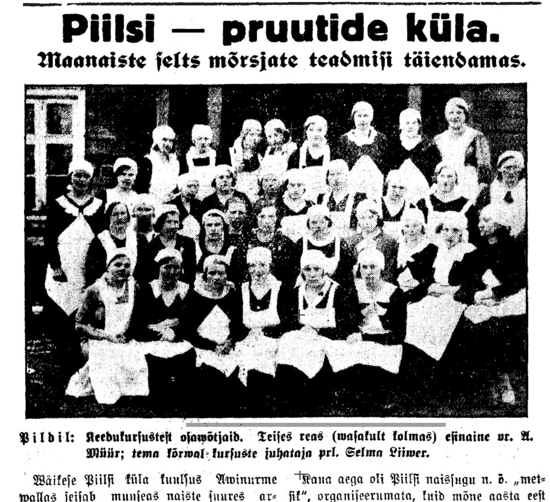 “PRUUTIDE KÜLA” PIILSI